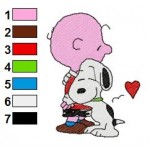Snoopy 40 Embroidery Design